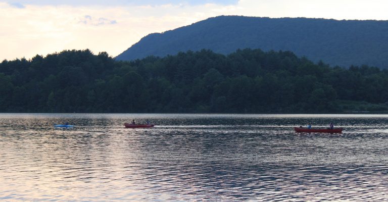 Goshen Scout Reservation at dusk 2025
