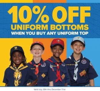 Scout Shop_10% Sale_Uniform Bottoms_with date